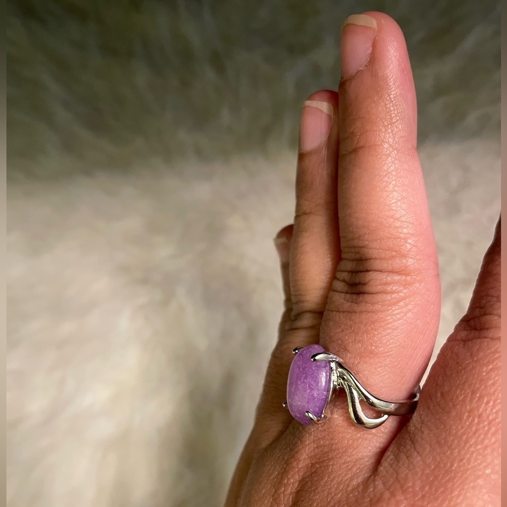 Purple stone ring - Picture 2 of 5